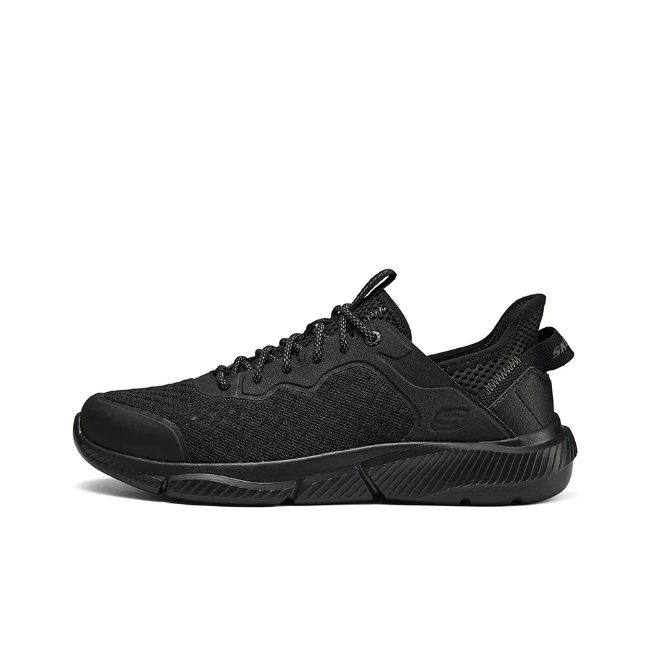 Skechers Slip Resistant Low Cut Running Shoes 'Black'