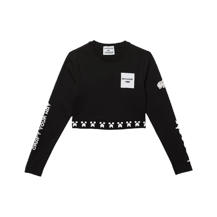 LACOSTE Черные Женские Короткие Топы