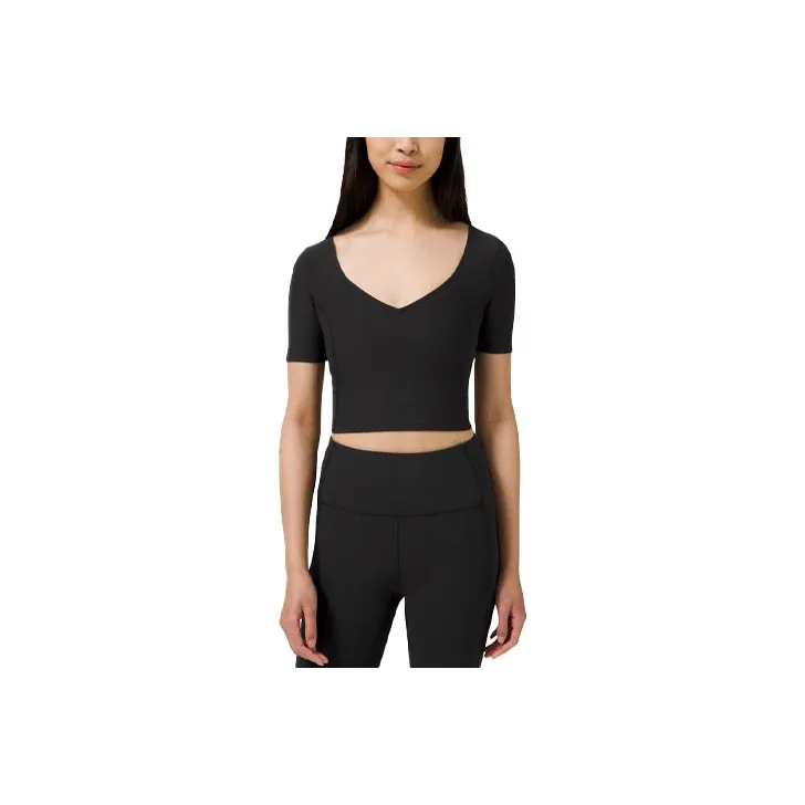 Lululemon Черные Женские Короткие Топы