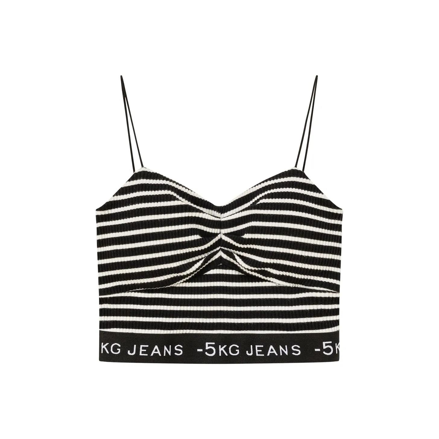 CHUU Tank Tops Women's Black White Stripes