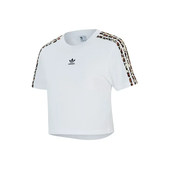 adidas originals Белый Женские Короткие Топы