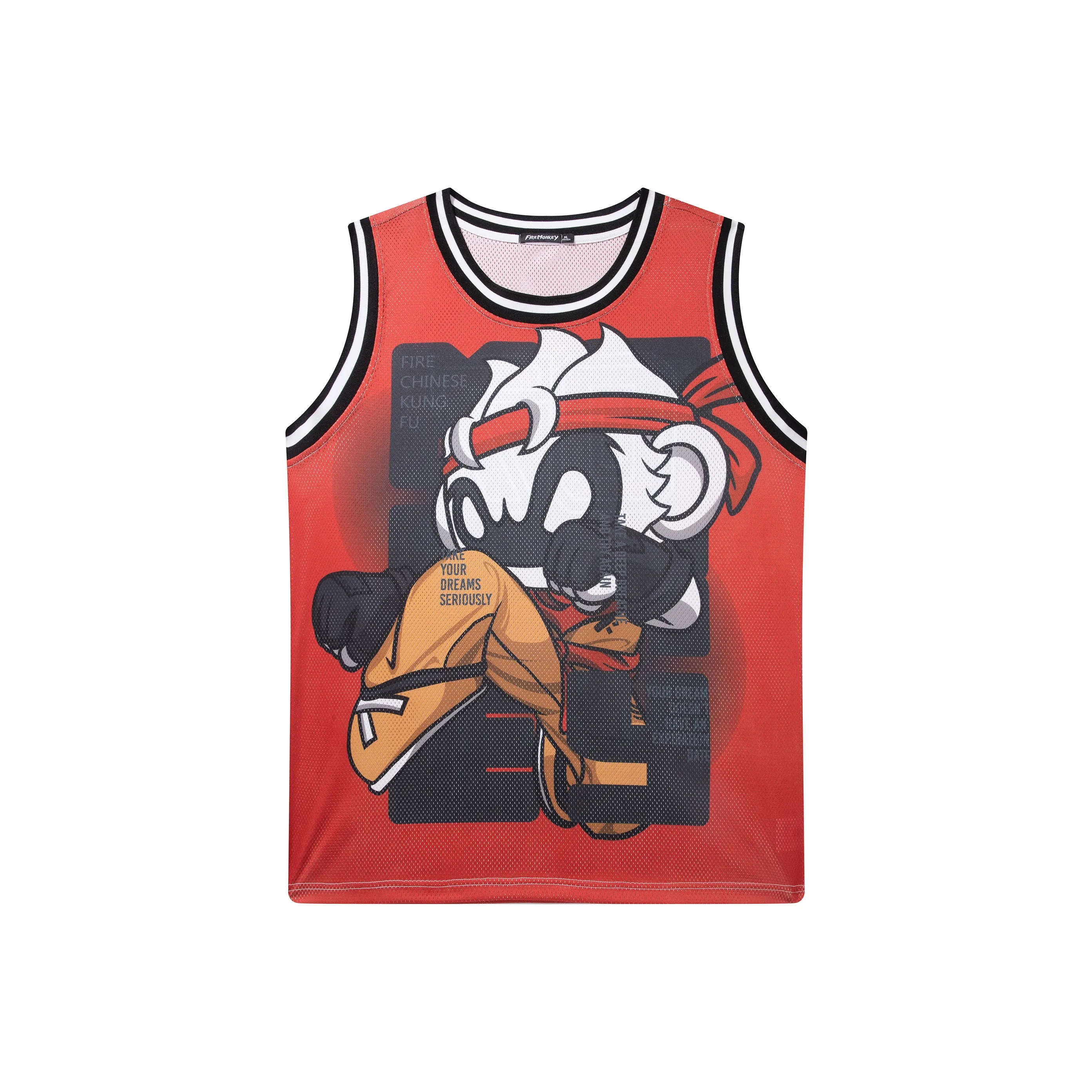 FireMonkey Красный Унисекс Баскетбольная Джерси