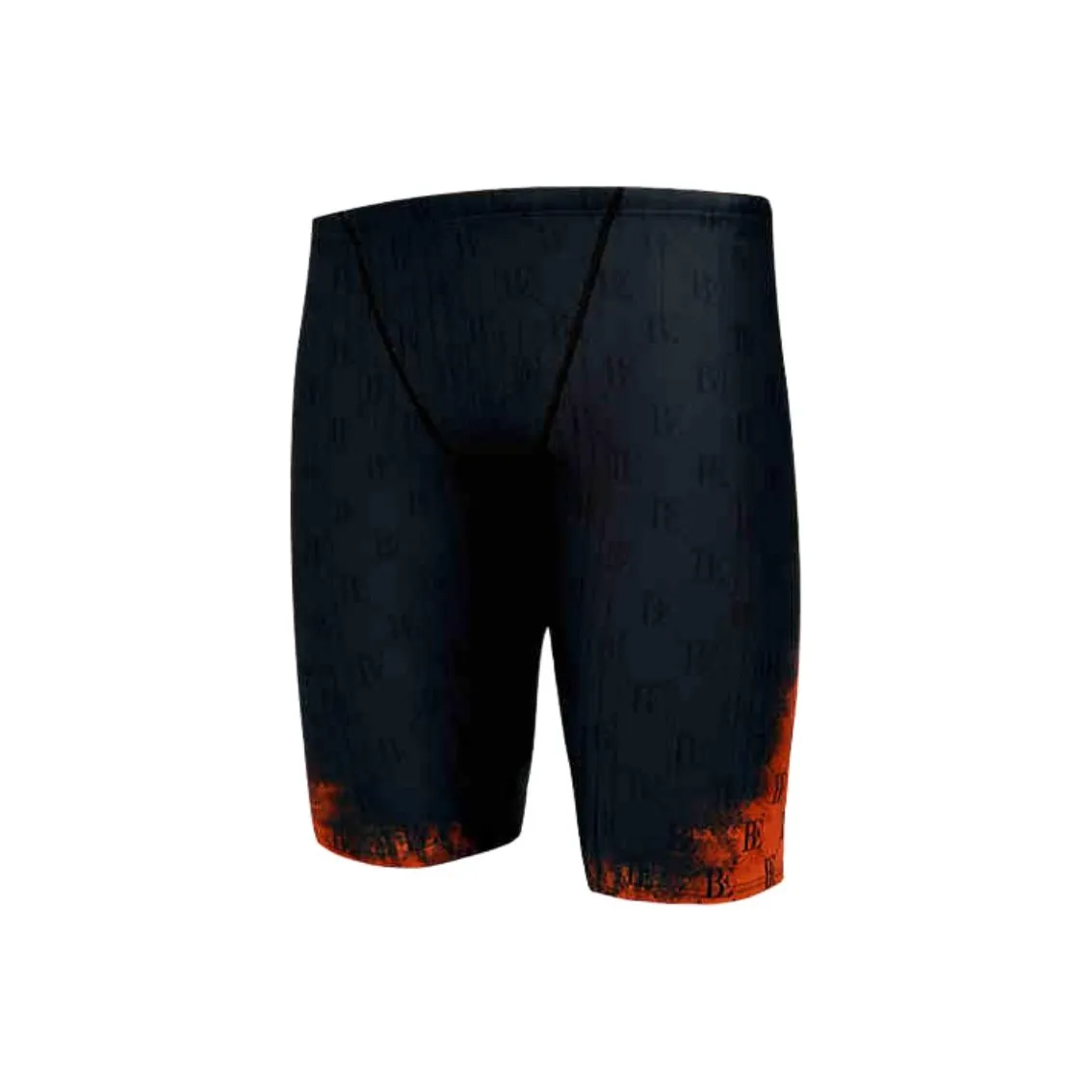 BALNEAIRE Swimming Shorts Men's Black-Orange Color Blocking