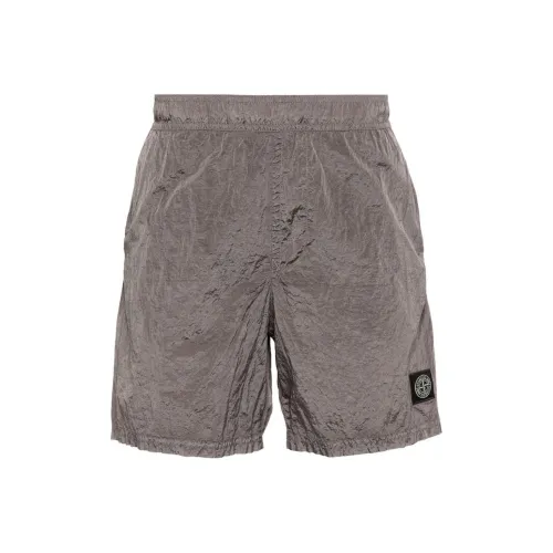 STONE ISLAND Голубино-серый Мужские Повседневные шорты