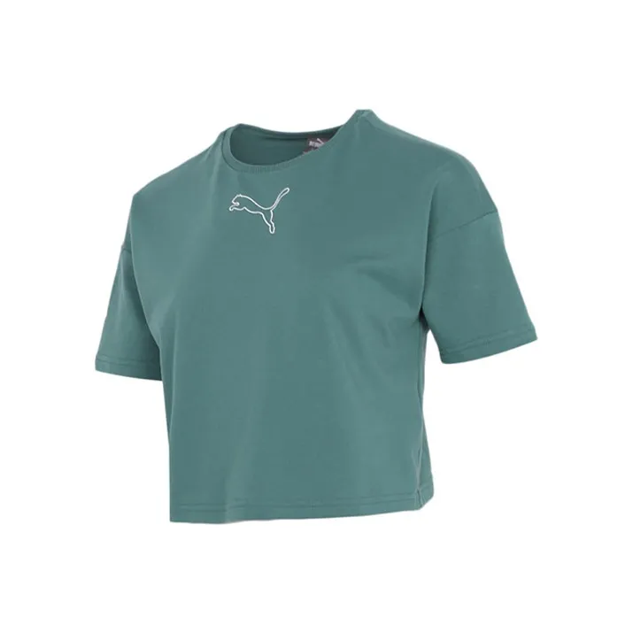 PUMA Зеленые Женские Короткие Топы