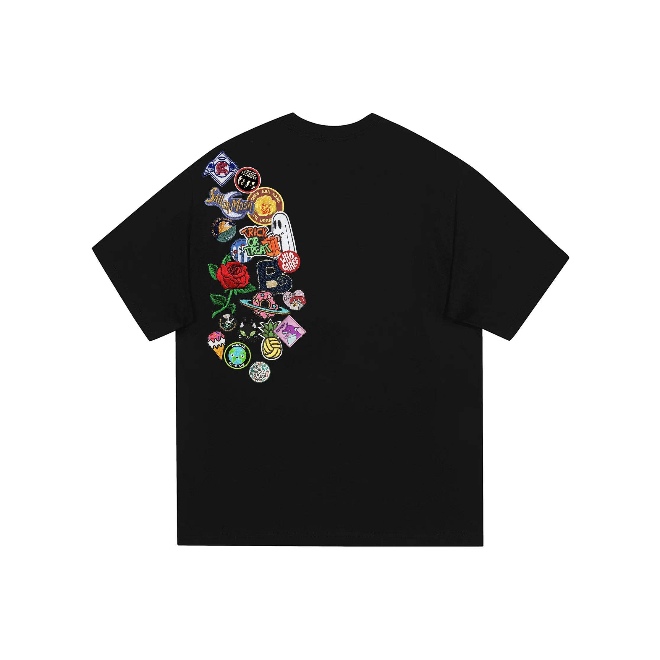 NEVER RULE Короткий рукав T-рубашка унисекс Белый Фотиния Серый