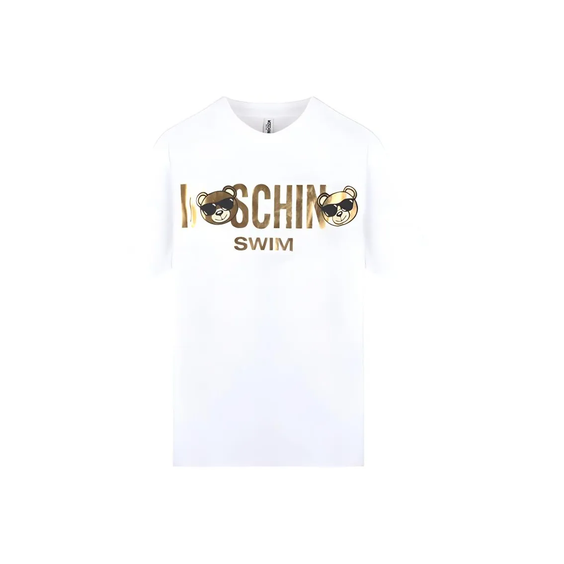 MOSCHINO Panda Logo Short Sleeve T-shirt White