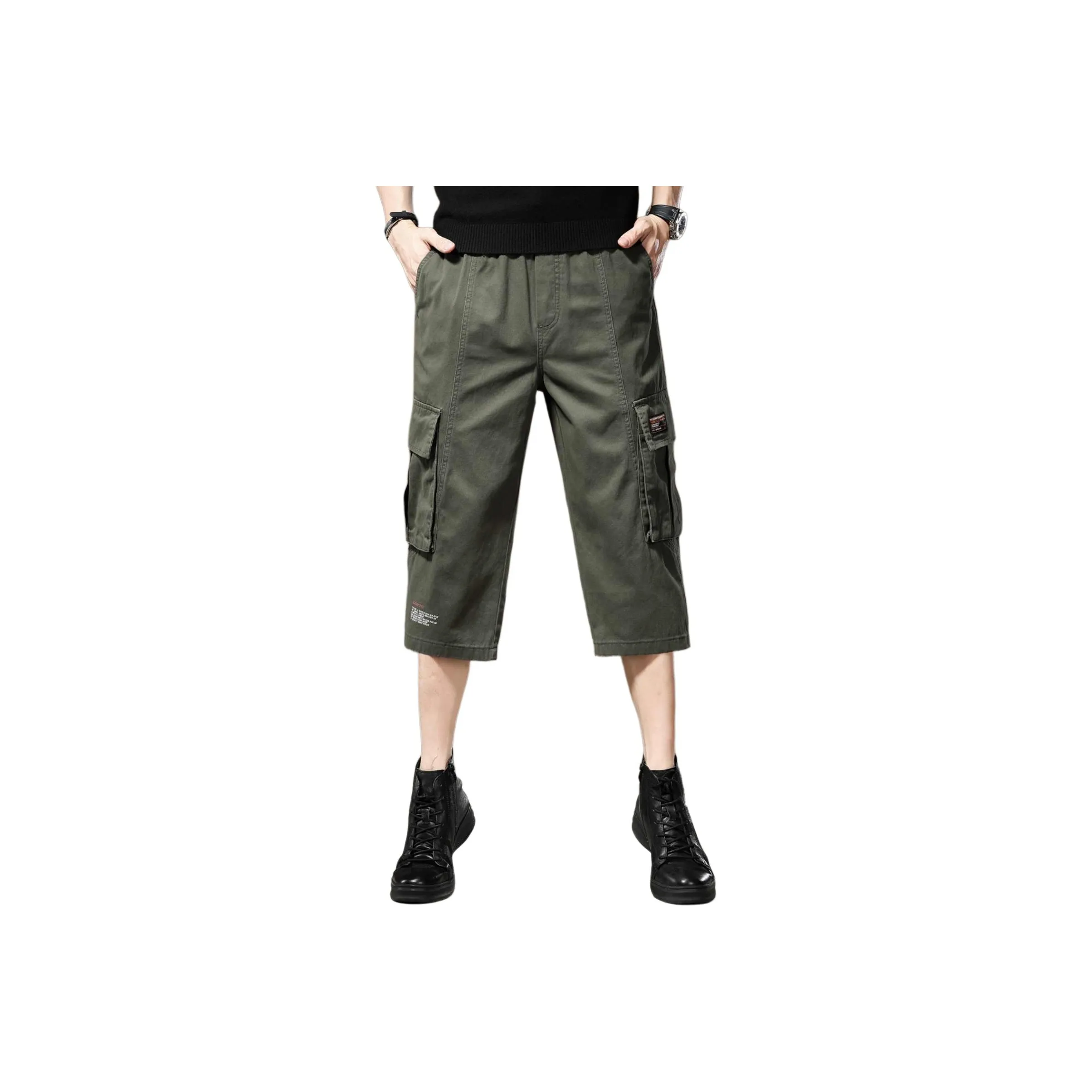 GUISE Летние Карго Шорты Мужские Армейский Зеленый