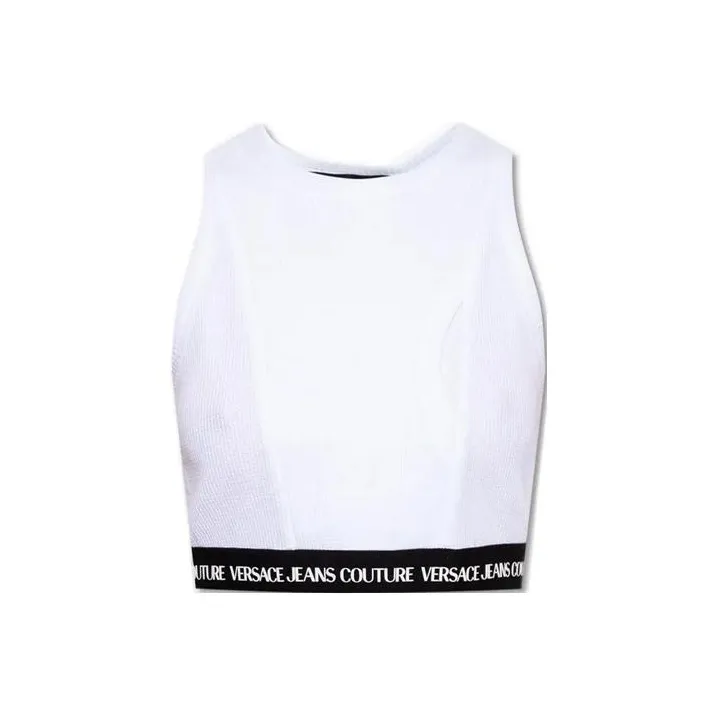 VERSACE JEANS COUTURE Tank Tops Women's White