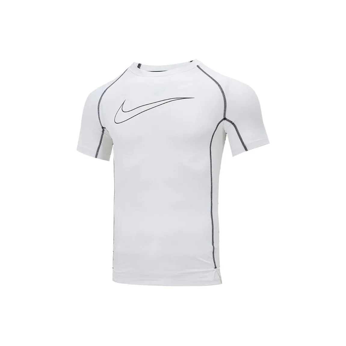 Nike Dri FIT Men
s Pro Tight Fit Short Sleeve Top White