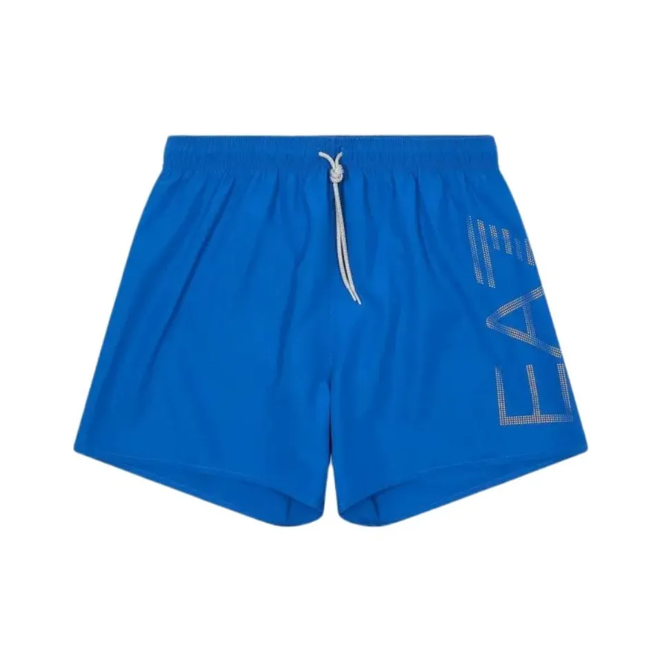 Ea7 EMPORIO ARMANI Logo Printed Drawstring Swim Shorts