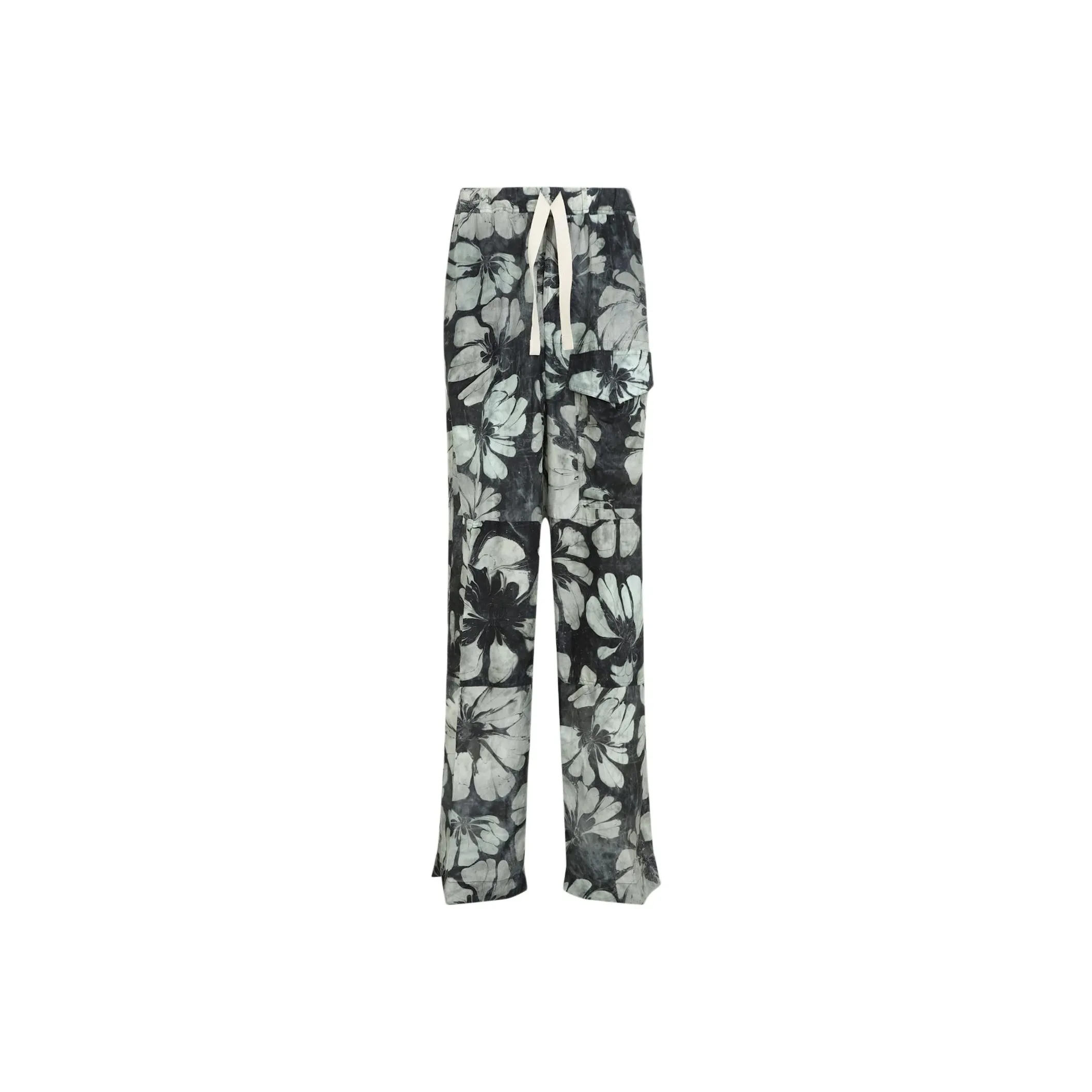 DRIES VAN NOTEN Allover Floral Printed Drawstring Trousers