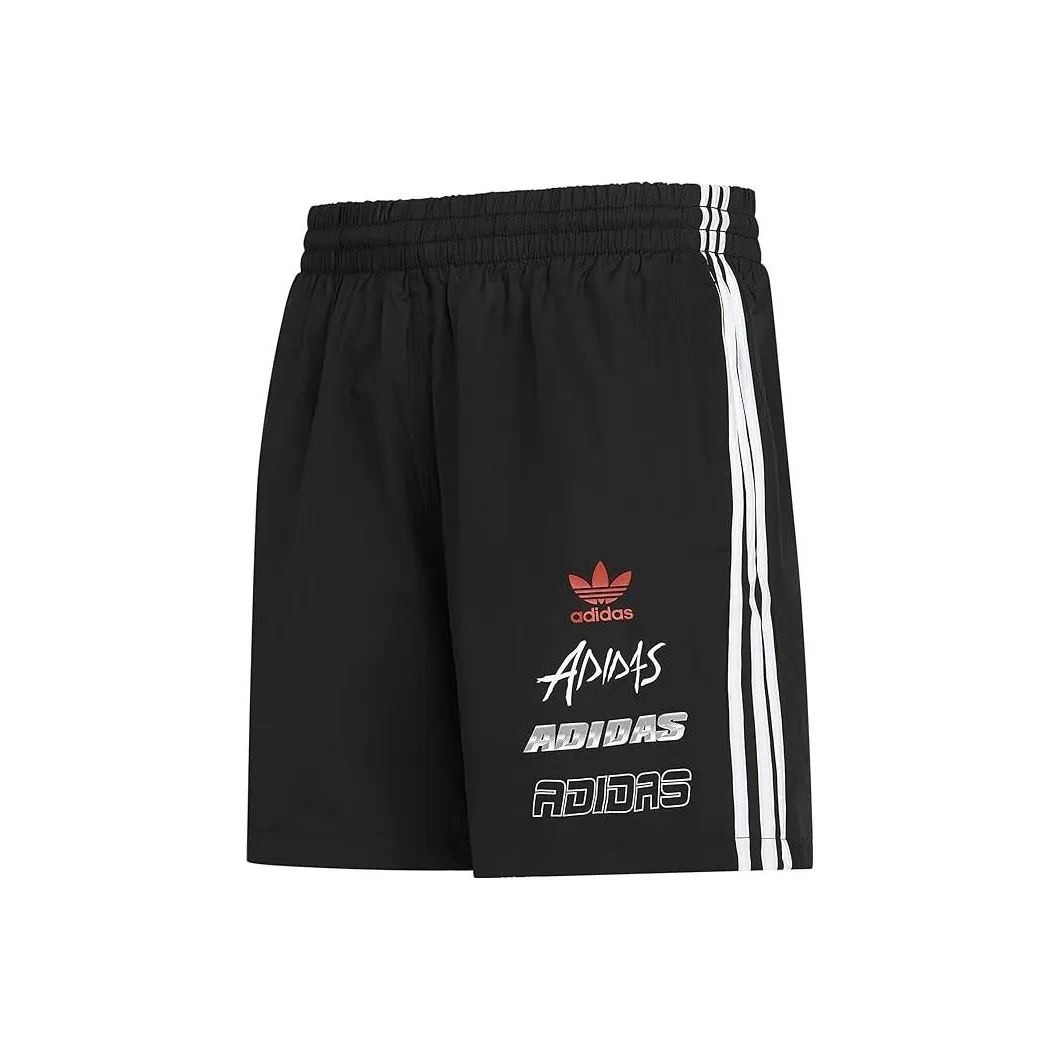adidas originals Men's Reversible Trefoil Woven Shorts Black