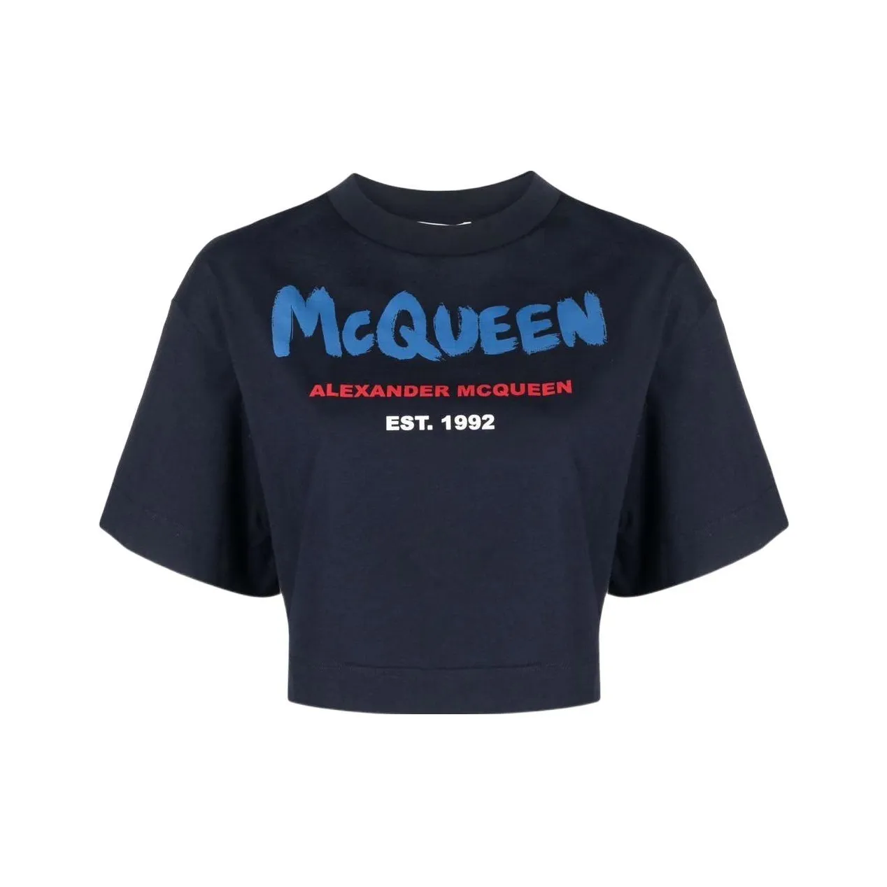 Alexander McQueen Синие Женские T-рубашки