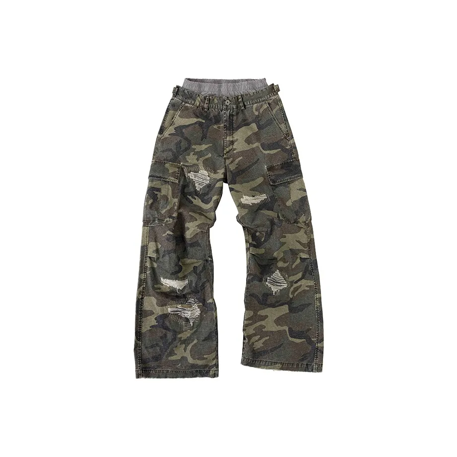 8FF SS25 Casual Pants Unisex Forest Green