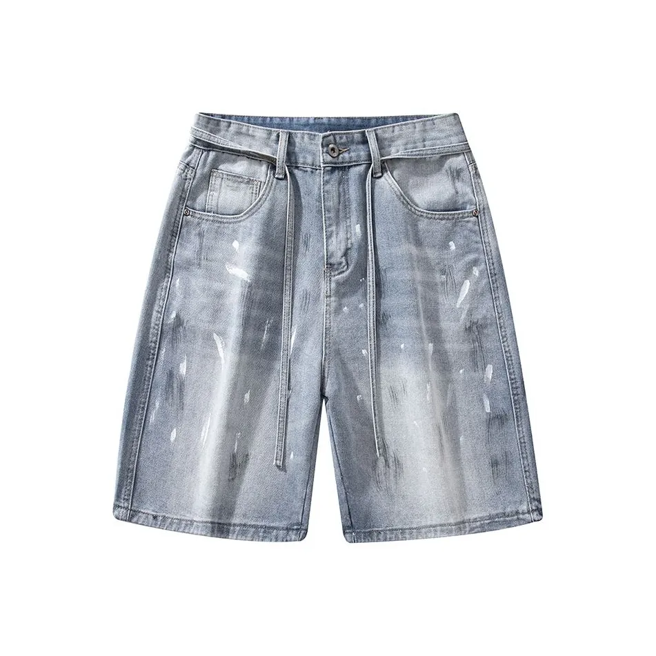 YINLEI Джинсовые шорты Мужские Светло-синие