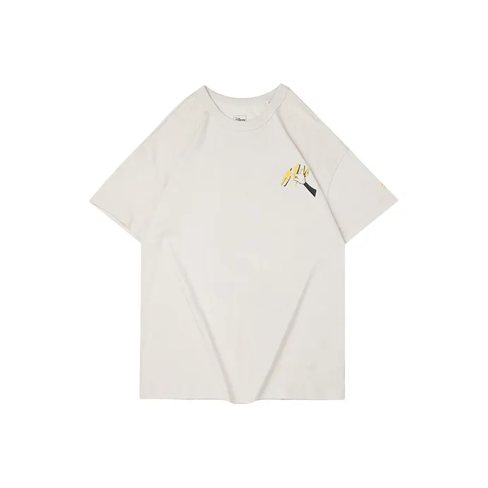 LiNing x Disney Drop Shoulder Sleeve T Shirt Women's Pearl White