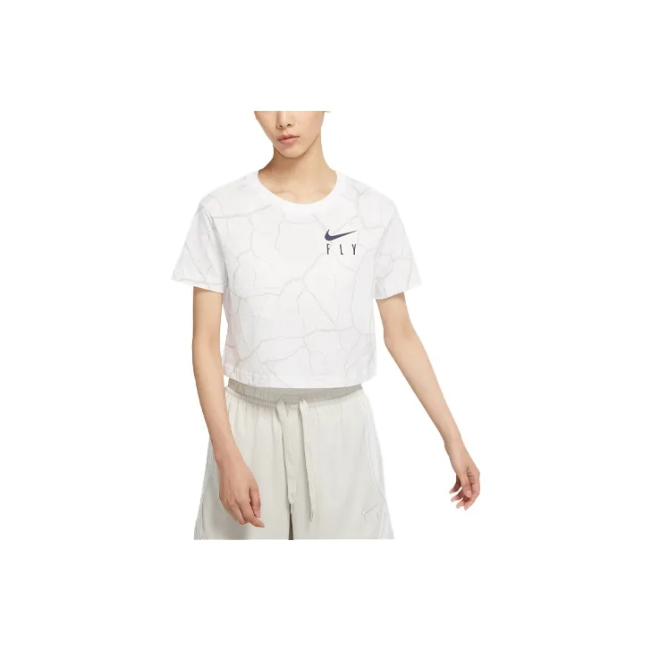 NIKE Белые Женские Короткие Топы