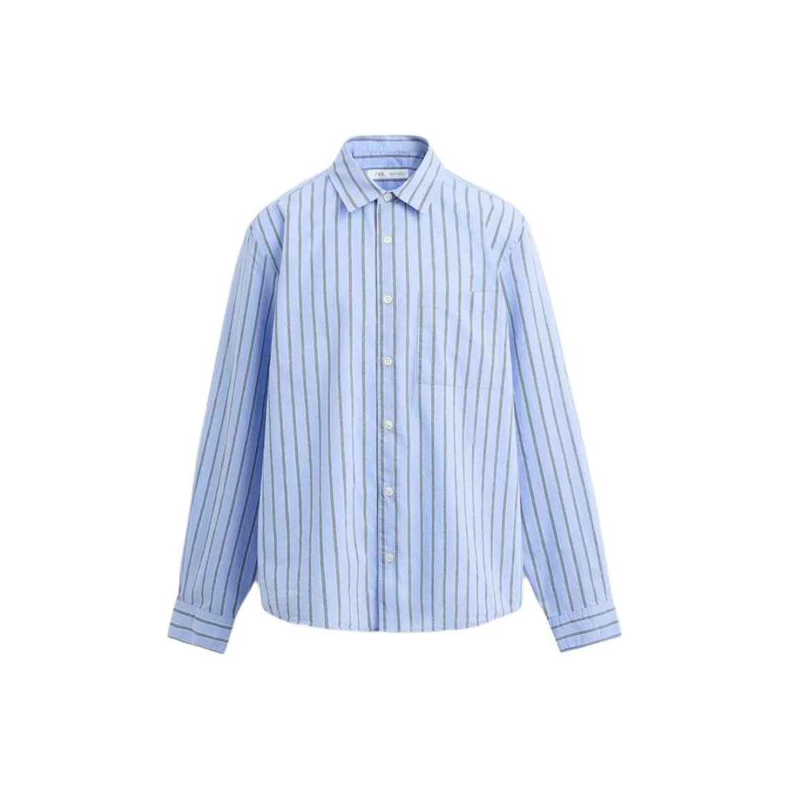 ZARA Небесно-голубой Мужские Рубашки