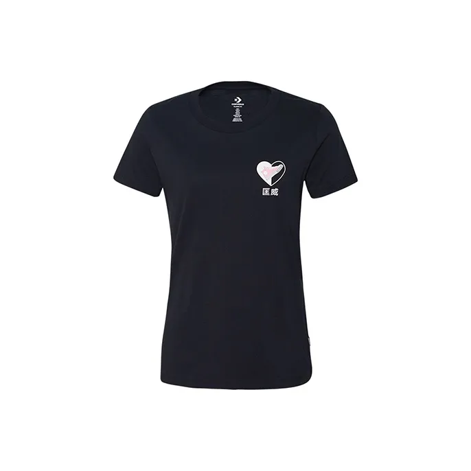 Конверс All Star Love Черные Женские Футболки