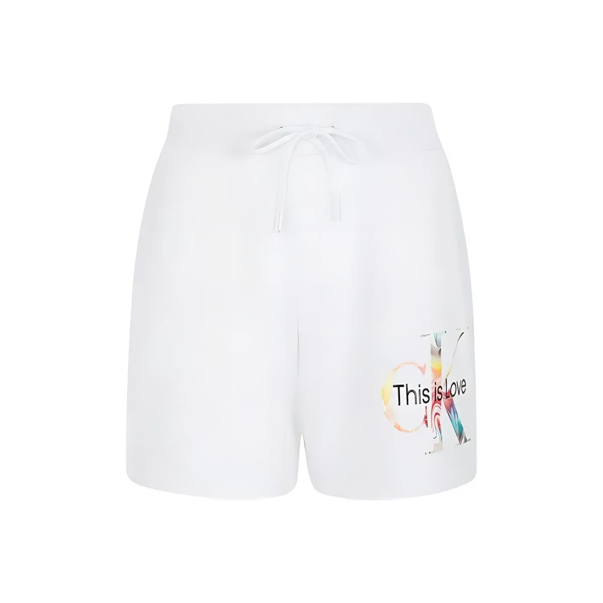 Calvin Klein Rainbow Series Casual Shorts Men's White