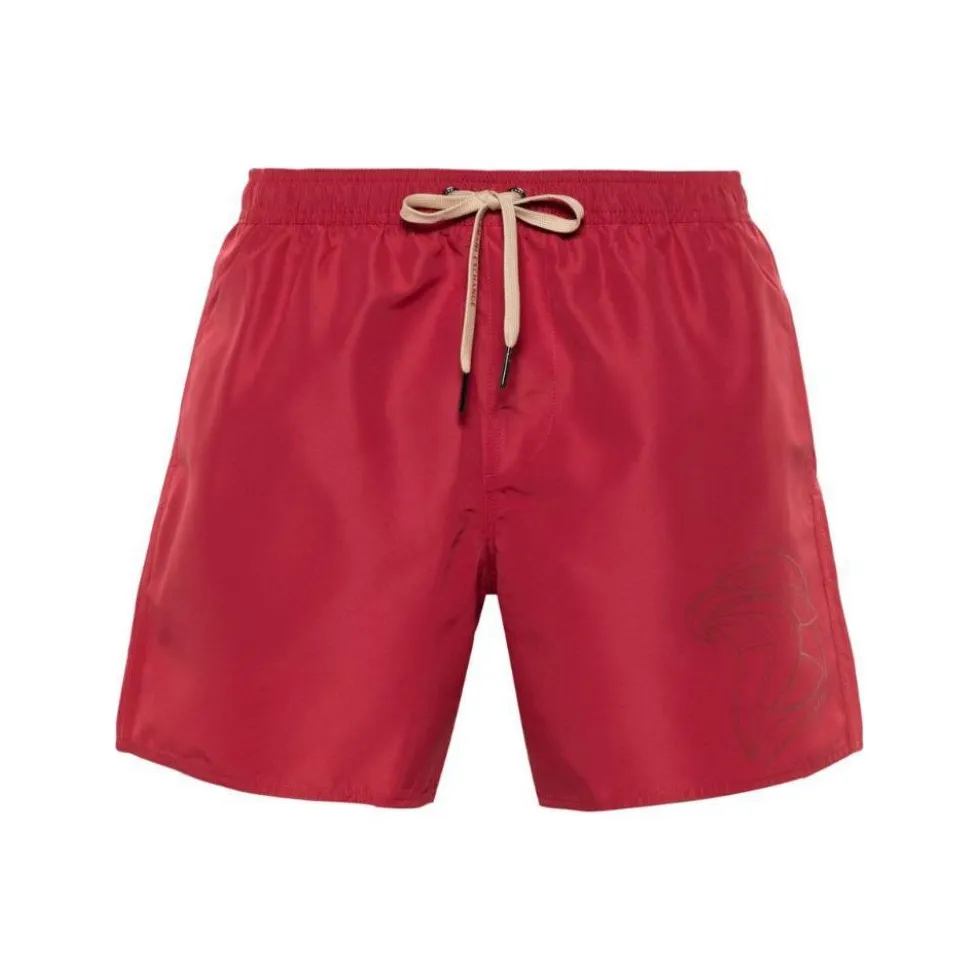 ARMANI EXCHANGEAE Пляжные шорты Мужские Темно-красные
