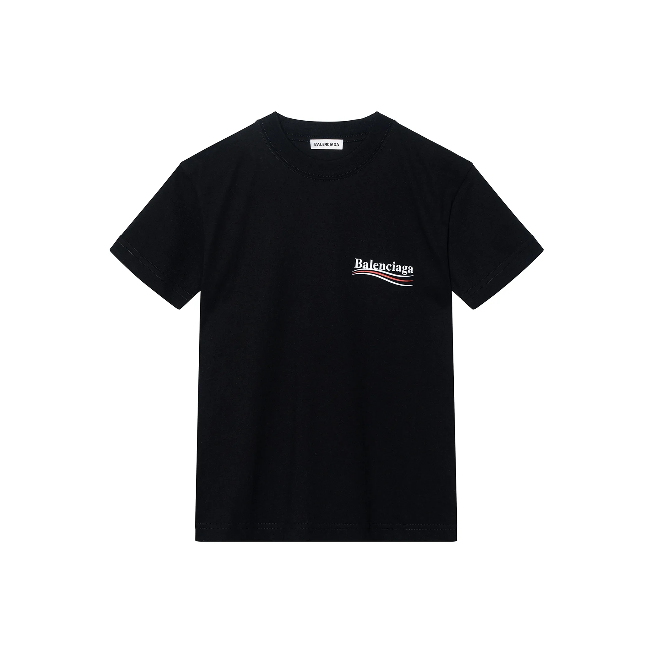Balenciaga Стандартная футболка женская черная