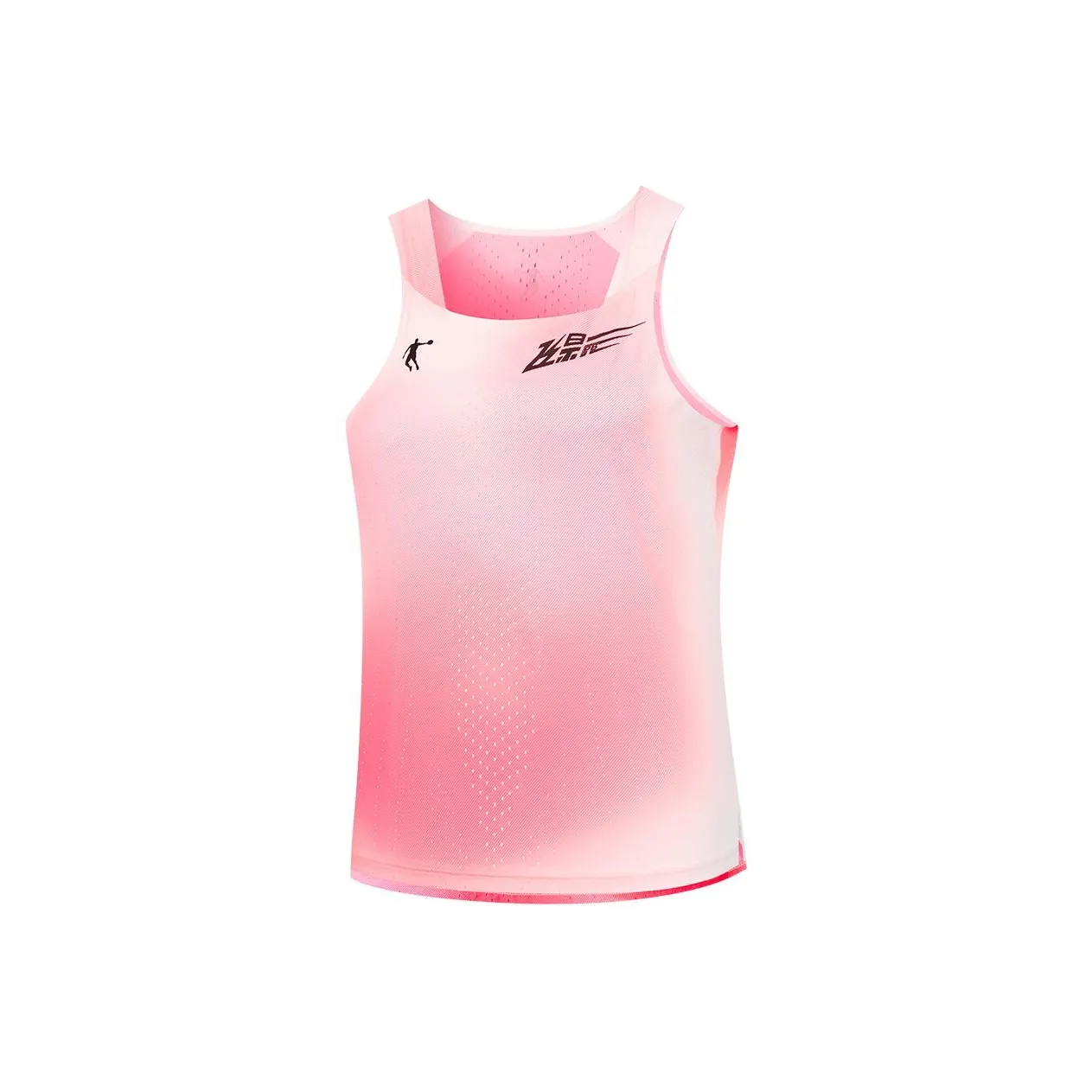 QIAODAN Бег Майка Женская Флуоресцентная Летящая Теневая Розовая С Принт