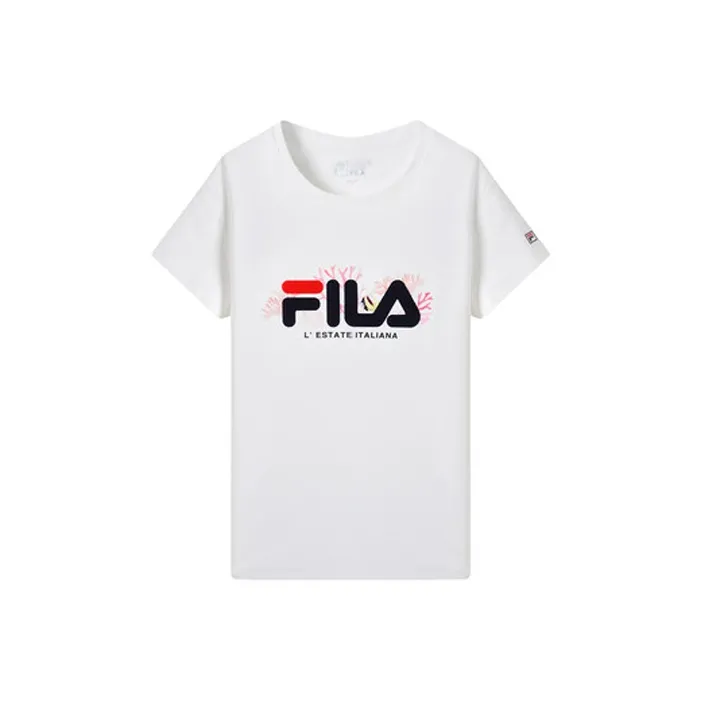 FILA белые женские футболки