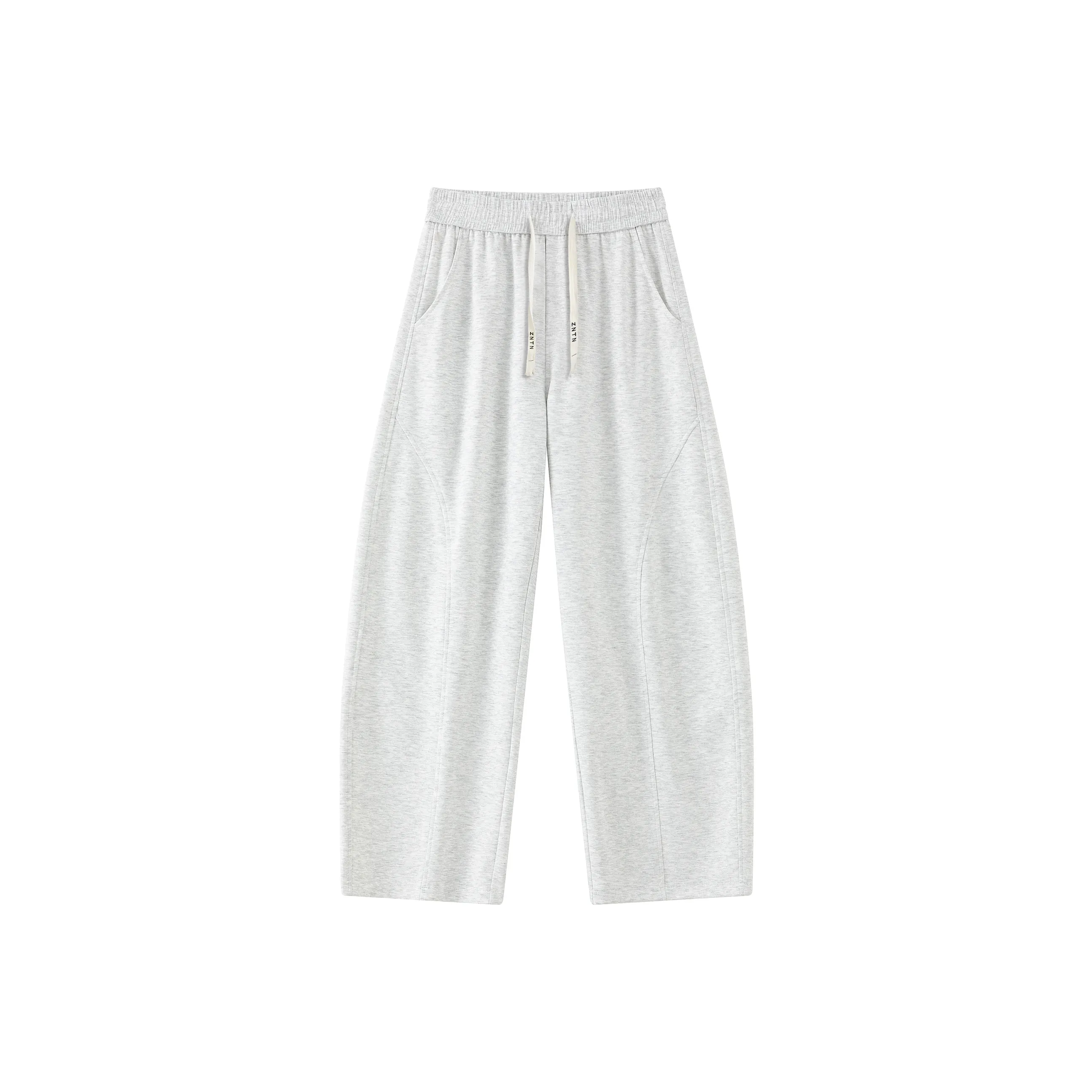 ZNTN Casual Pants Unisex White Heather Gray