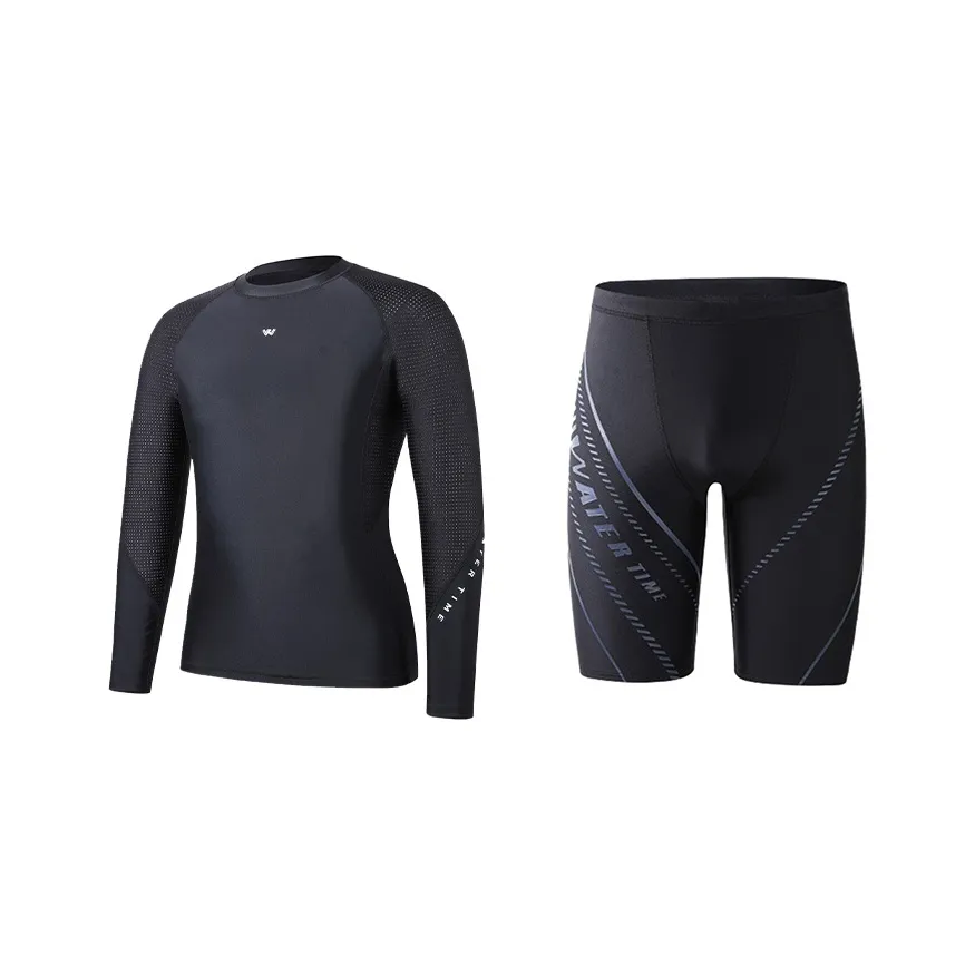 Watertime Купальник Комплект Черный Топ+Черный Низ Мужской