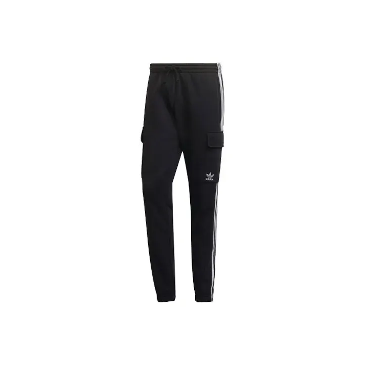 Adidas Originals 3 Stripes Knitted Sports Pants Men's Black