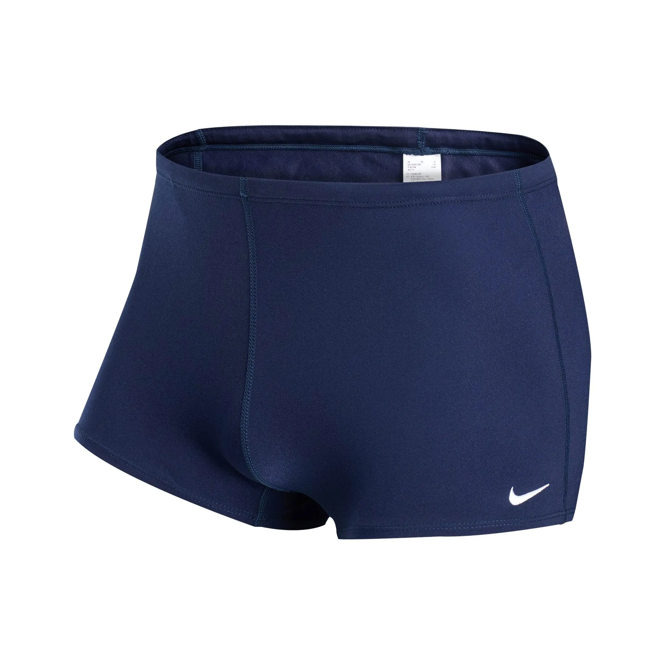 Nike SWIM POLY SOLID Swimming Shorts Men's 410 Dark Navy Blue/Black/White