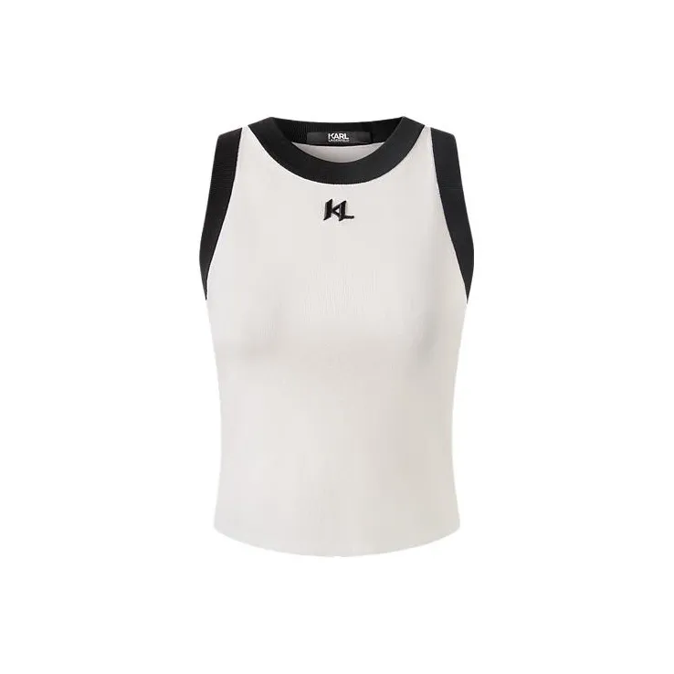 Karl Lagerfeld Майка Женская Белая