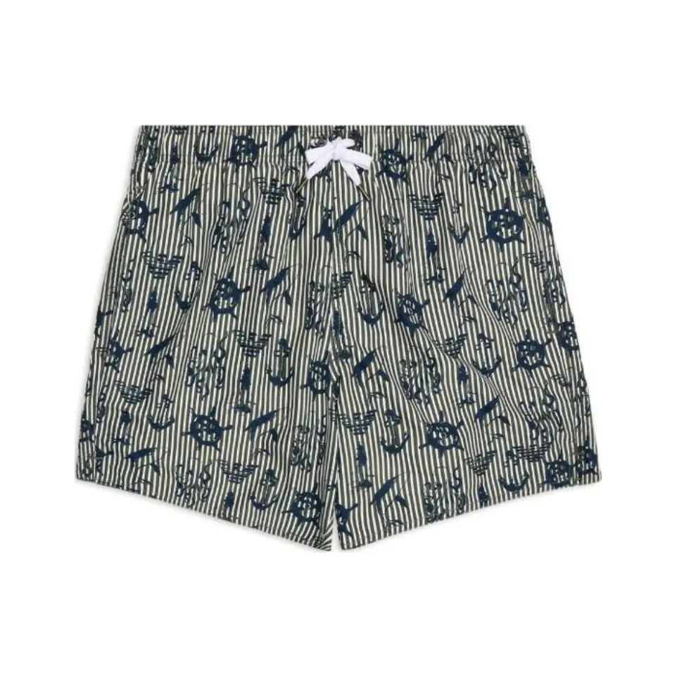 EMPORIO ARMANI Пляжные шорты Мужские Серые