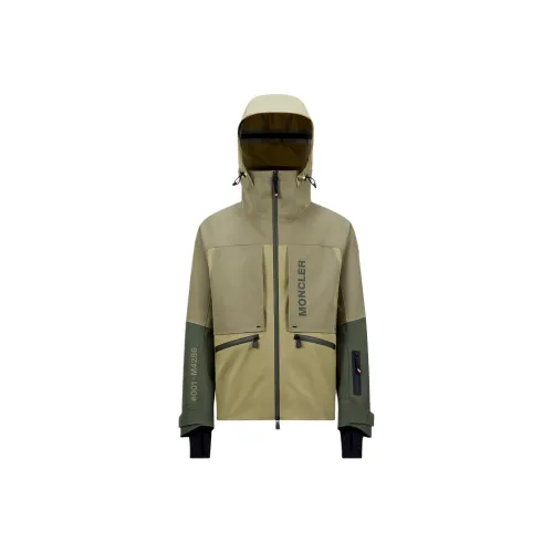 Moncler Grenoble Шалфейно-зеленый Мужская лыжная куртка