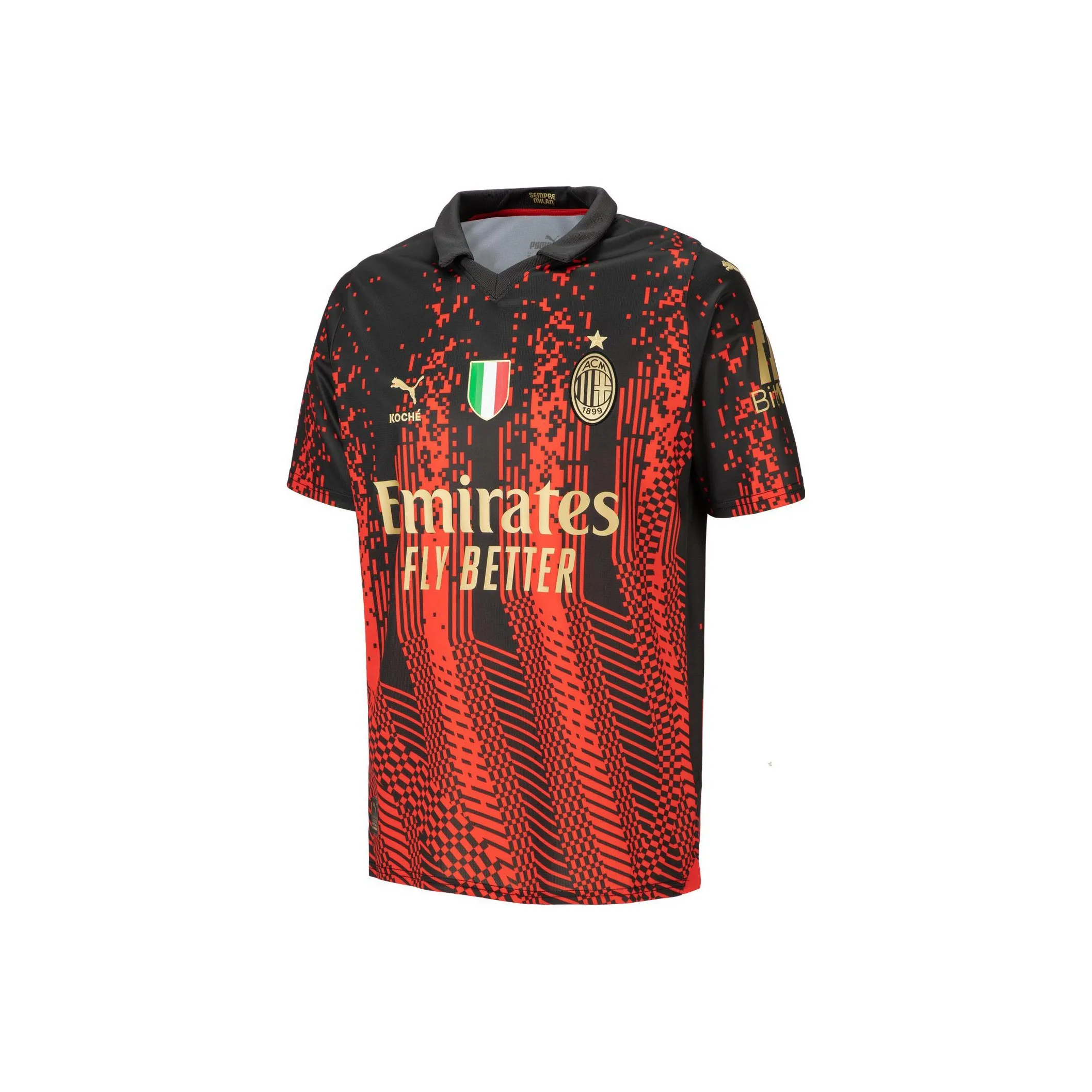 PUMA ACM X KOCHE Огонь Красный Черный Мужской Футбольный Джерси