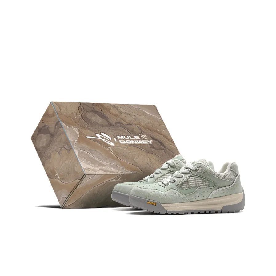 Mule Donkey визуально увеличивает рост Низкие кроссовки для скейтбординга Женские Шалфейный В комплекте с коробкой