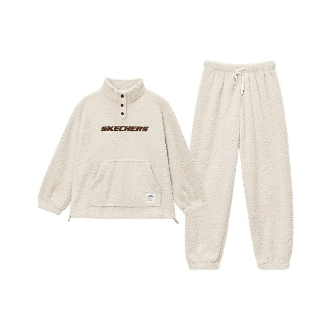 Skechers Pajama Комплект Женский Светлый Абрикос