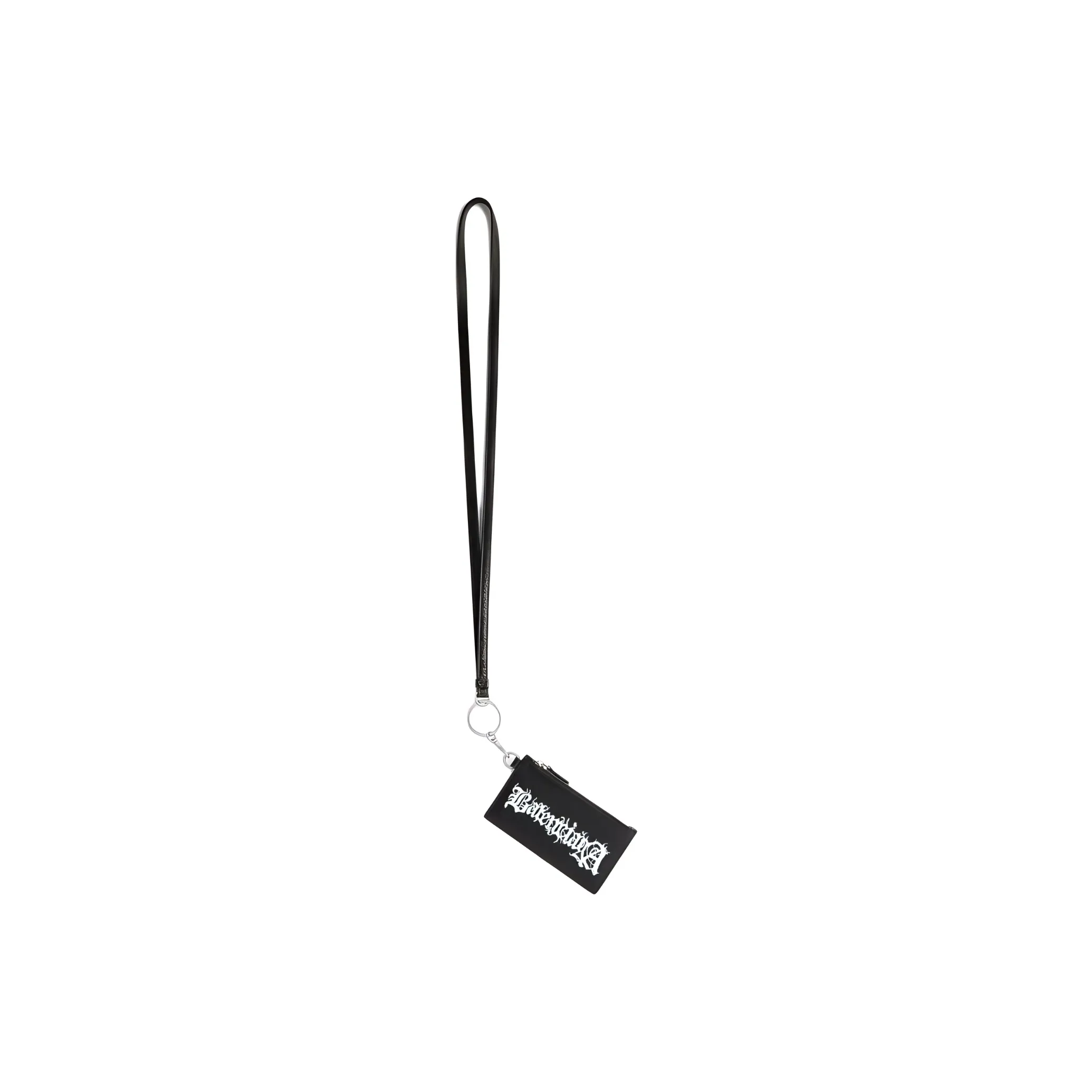Balenciaga Arena Lambskin Card Holder Men's Black & White