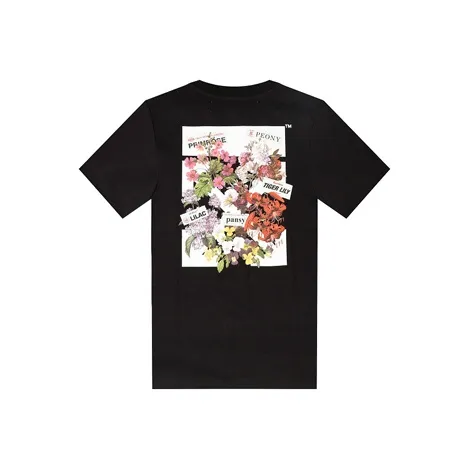 Off Белый SS19 Рукав с оборванным плечом T-рубашка Женская Черная