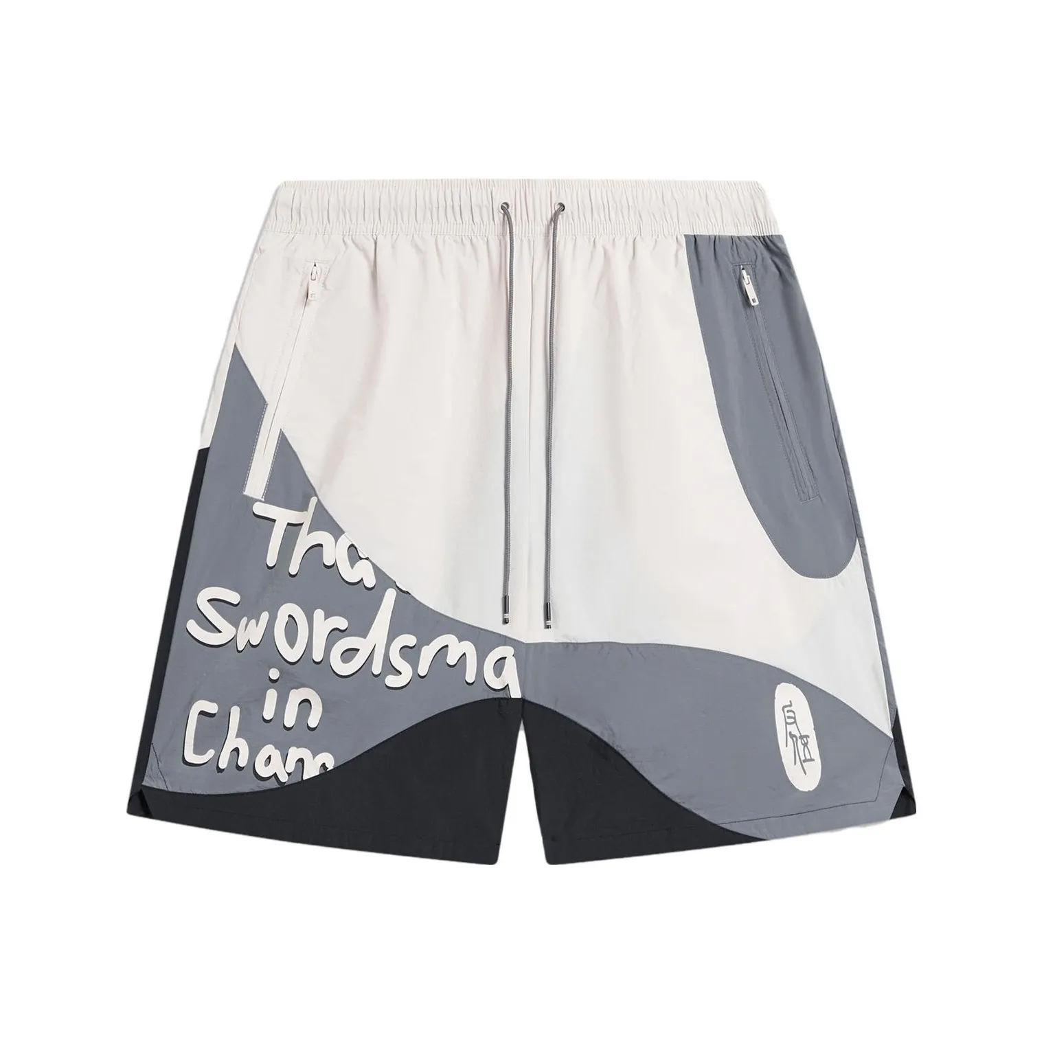 LINING BADFIVE Лунный свет Серый Тень Серый Черный Мужские Повседневные Шорты