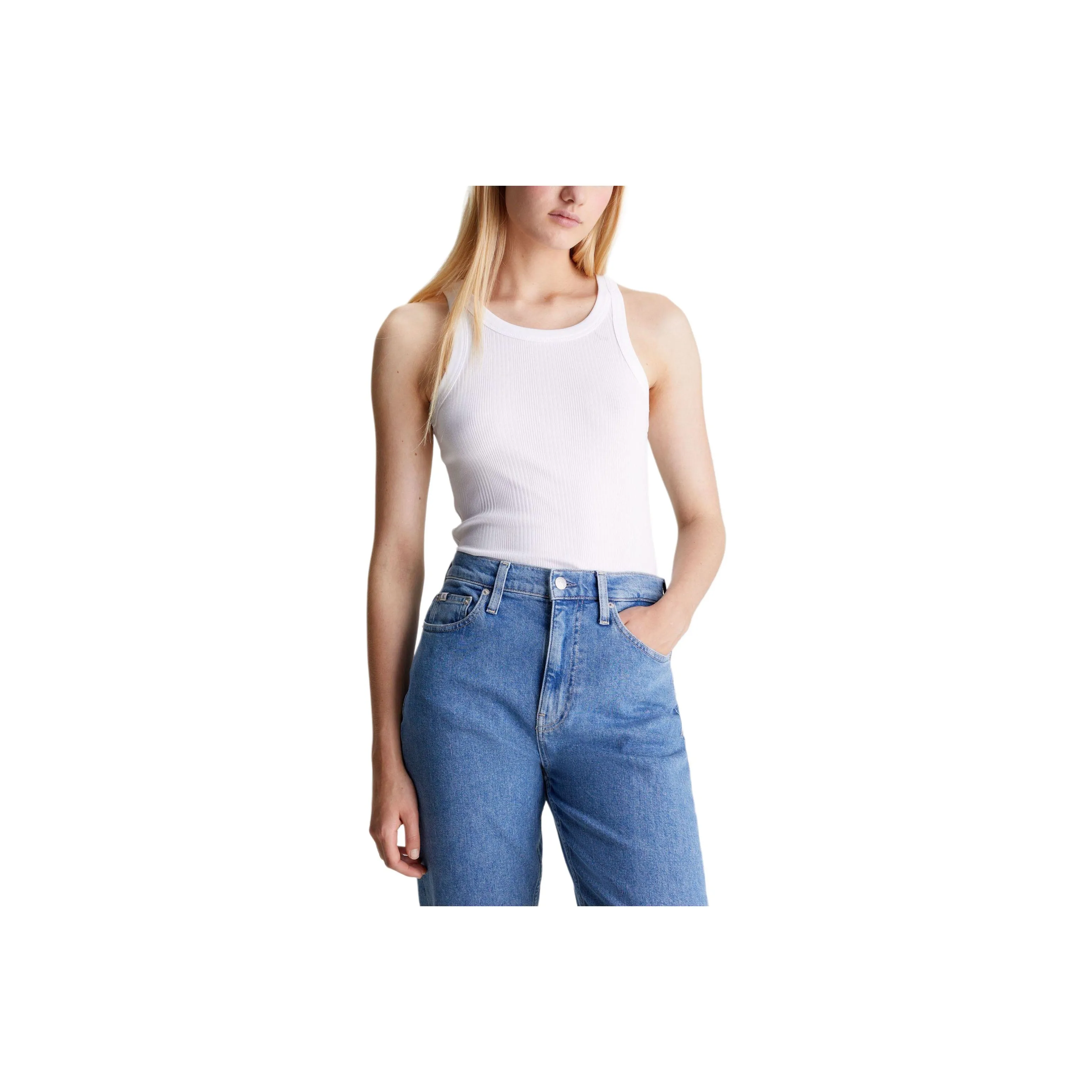 CALVIN KLEIN Tank Tops Women's White