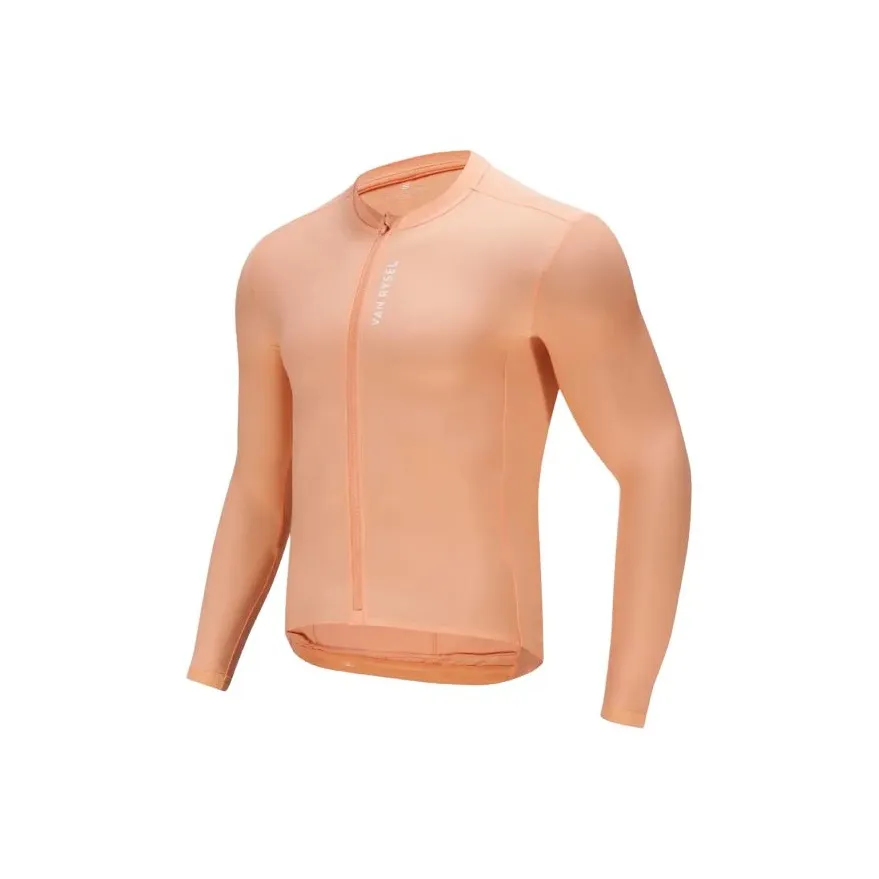 DECATHLON VAN RYSEL Cycling Clothing Unisex Peach Orange/Snow