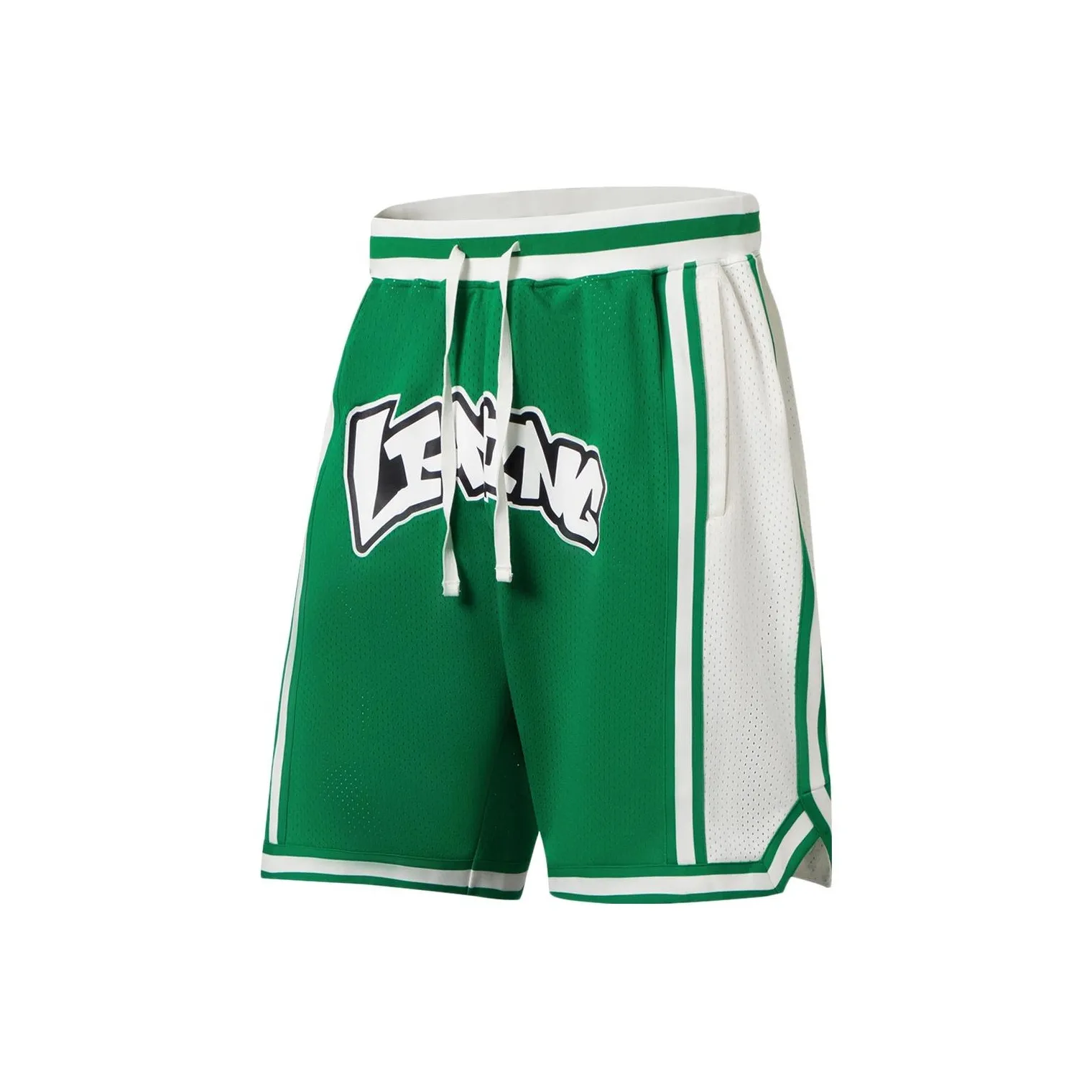 LINING Спорт Коллекция Баскетбол Баскетбольные Шорты Мужские Бирюзовый Зеленый