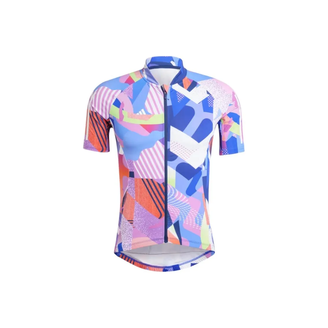 Adidas Essentials 3 Stripes Pattern Clash Cycling Jersey
