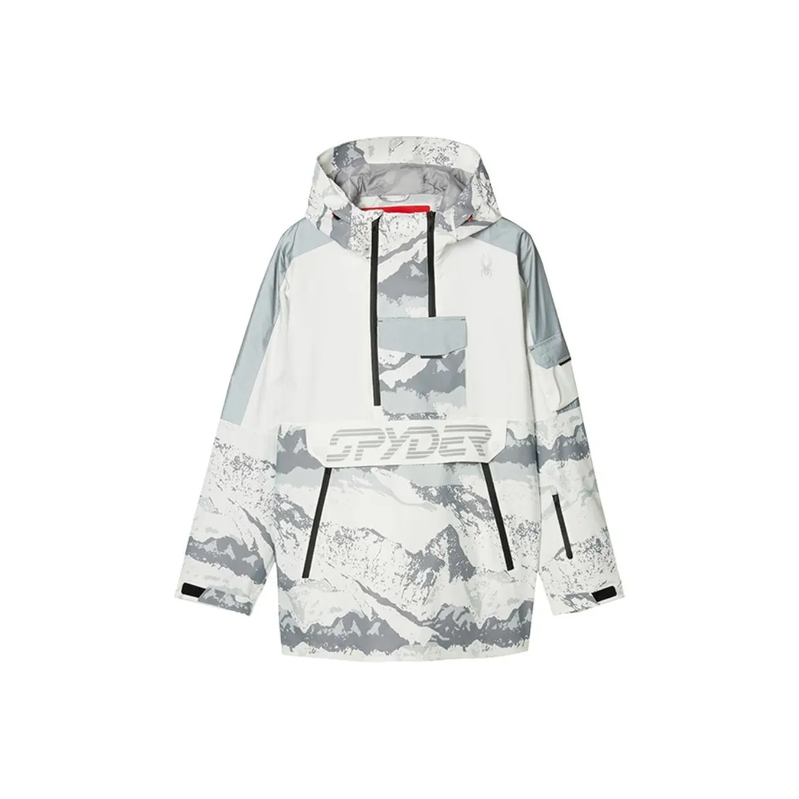 SPYDER SKI Топ Мужской Белый Snow Mountain Узор