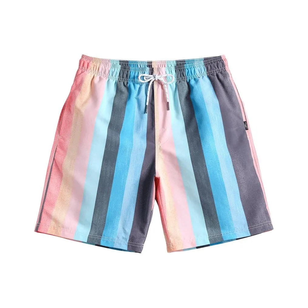 GAILANG Пляжные шорты Мужские Многоцветные полосы
