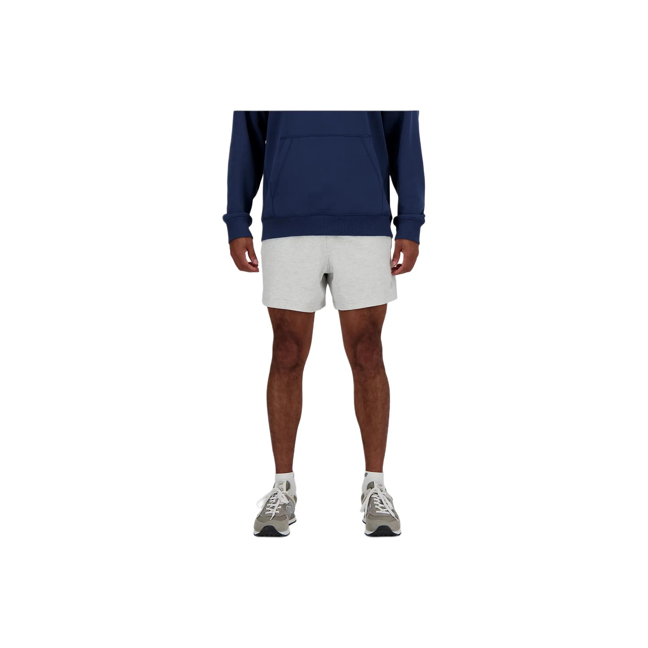 New Balance Athletics French Terry Short 5 Повседневные шорты Мужские Серые