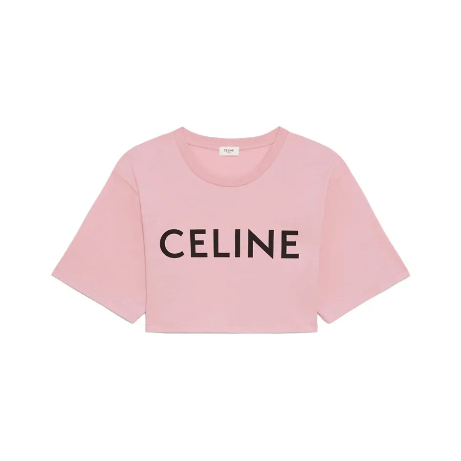 CELINE Crop Top Women's Light Rose
